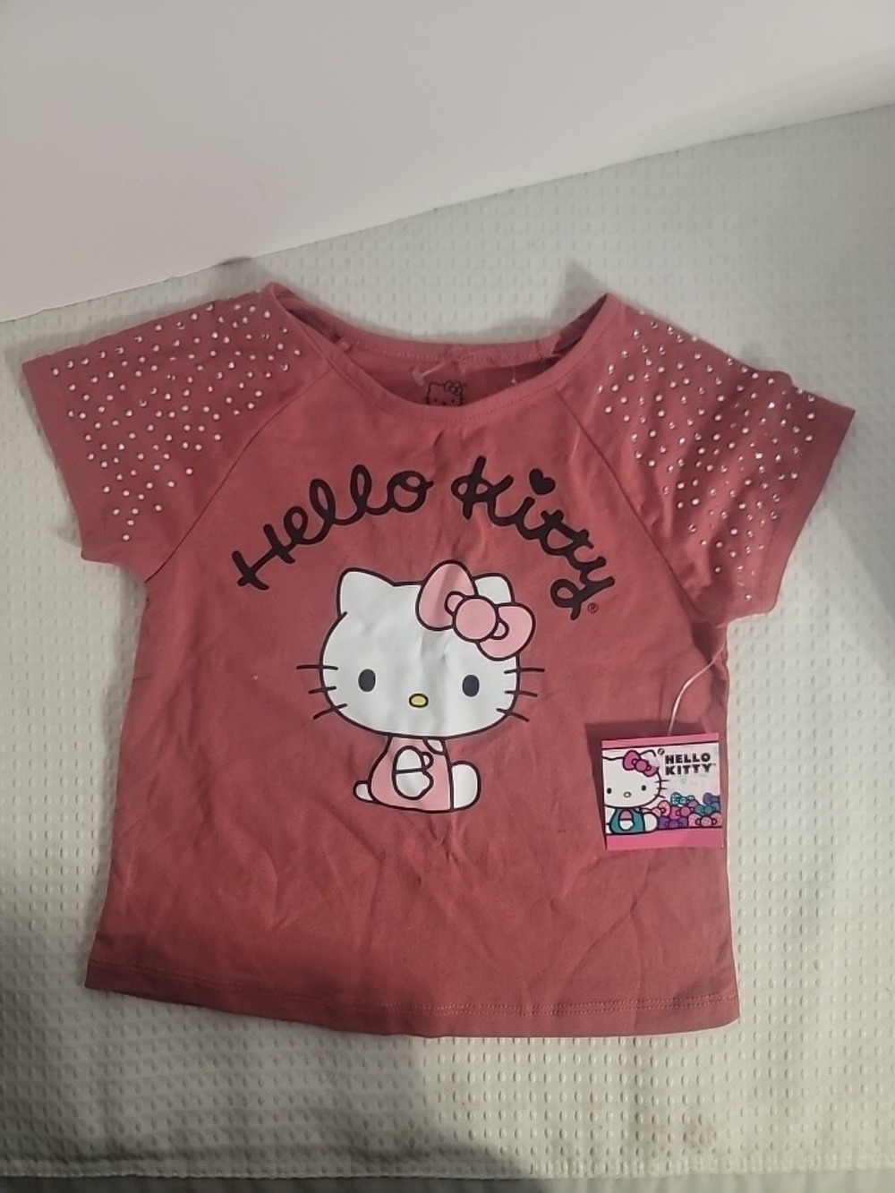 Hello Kitty Girls' Pink Short Sleeve Tee